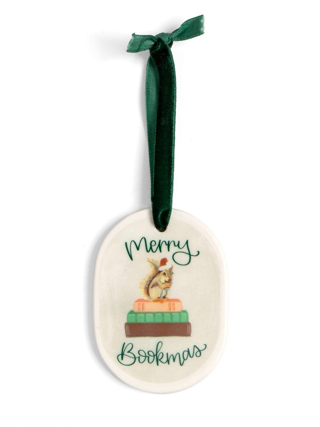 Merry Bookmas Book Stack Christmas Ornament, 2 of 2