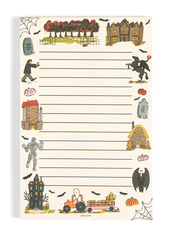 Literary Haunted Hayride Halloween 4×6 Notepad, 2 of 3