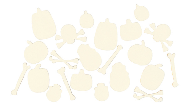 Hocus Pocus Chipboard Skulls & Pumpkins, 1 of 2