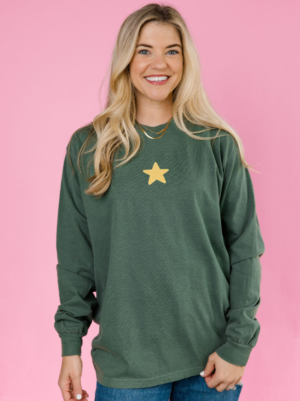 Joy to the World Christmas Long-Sleeve Tee - Hemp, 2 of 5