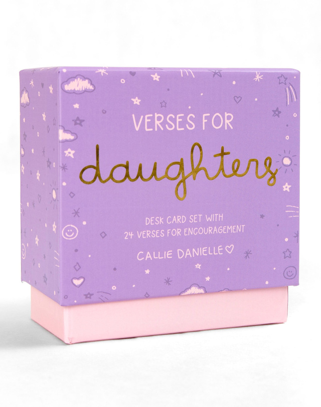 Verses For Daughters – Bible Verse Card Set with Display Stand, 6 of 6