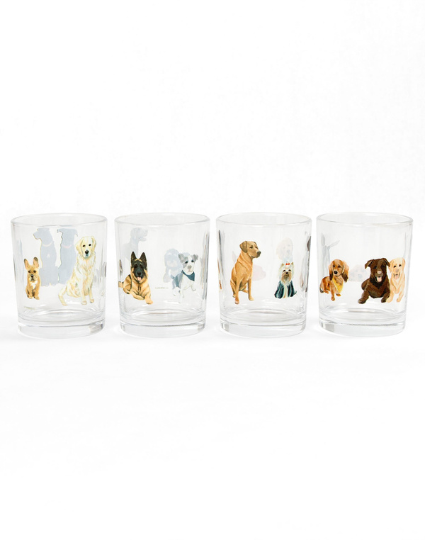Furry Friends Dogs Short Juice Glass Set, 6 of 6