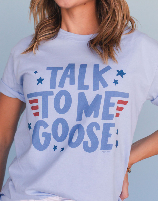 Talk To Me Goose Tee - Hydrangea, 2 of 4