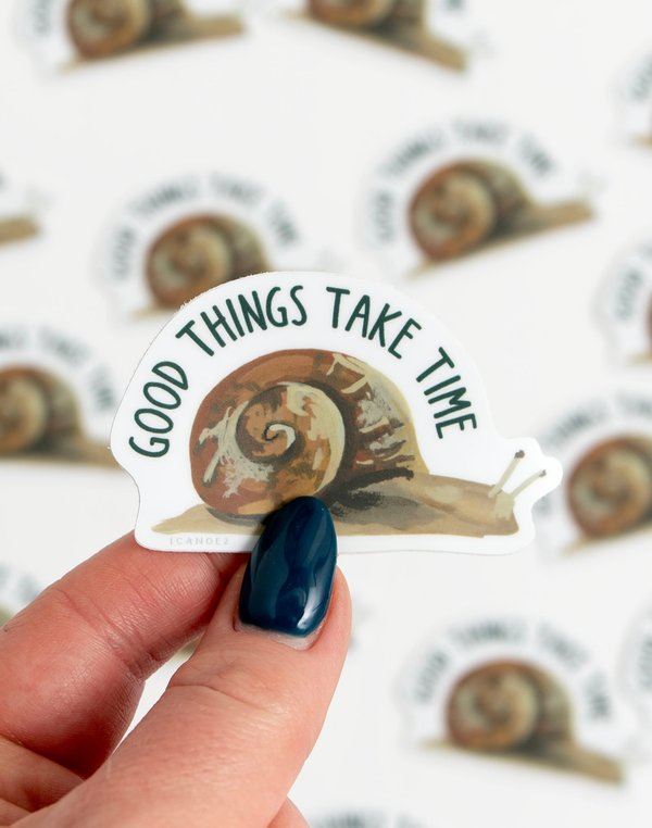 Good Things Take Time Decal Sticker, 1 of 3