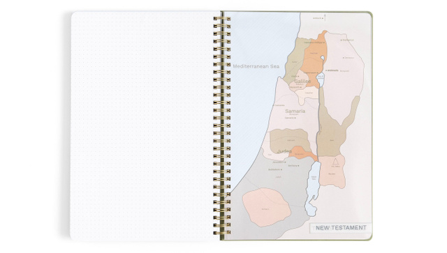 Notebook - Olive with Maps, 6 of 10