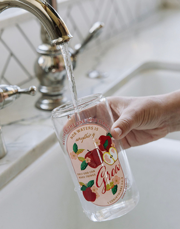Apple Faith Glass Can, 2 of 5