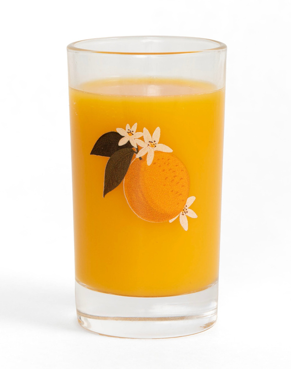 Orange Orchard Mini Juice Glass, 1 of 2