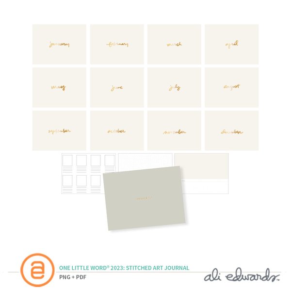 One Little Word® 2023 Digital Stitched Art Journal, 1 of 1