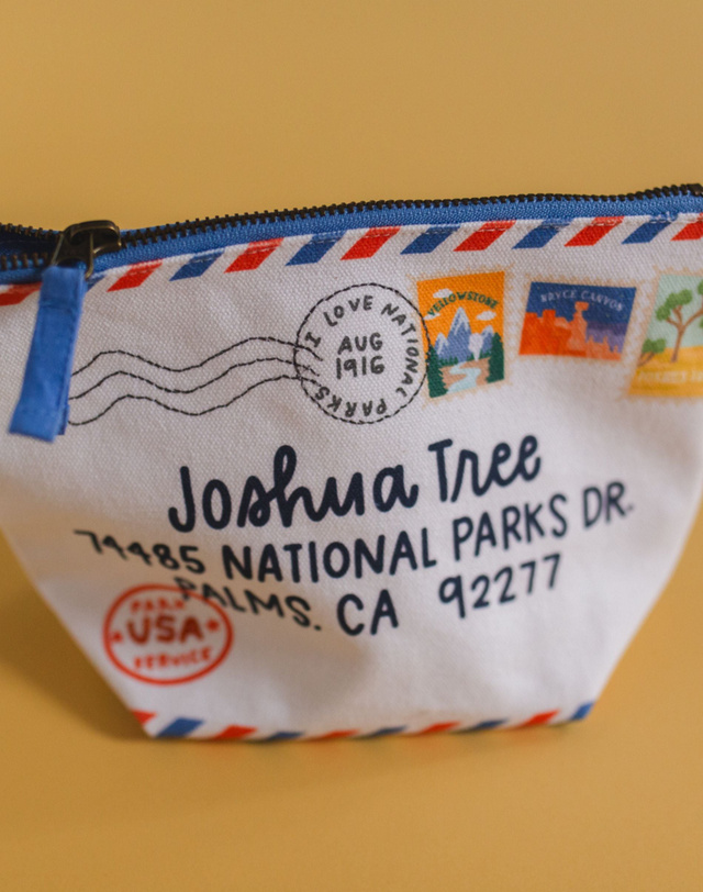 Deliver To Joshua Tree National Park Canvas Pouch, 2 of 4