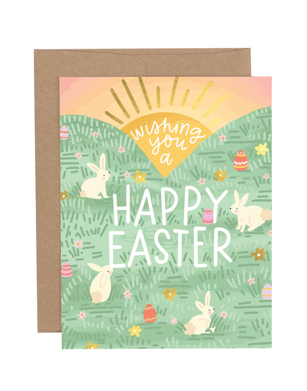 Wishing You A  Happy Easter Greeting Card, 1 of 1