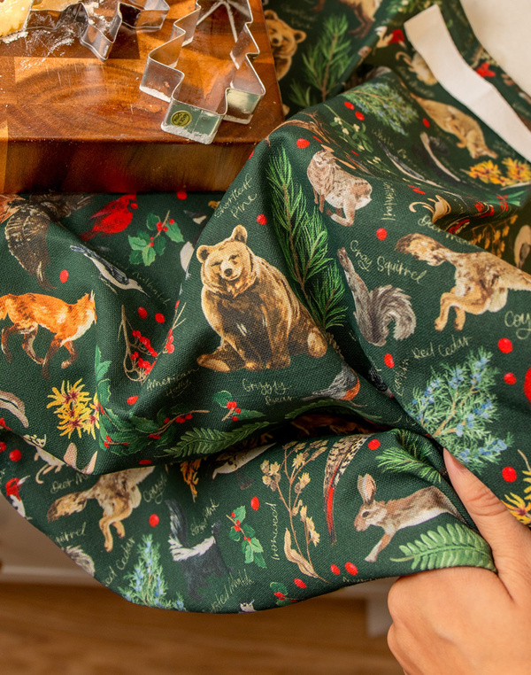 Winter Flora & Fauna Kitchen Towel, 3 of 4