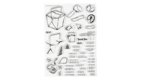 Stamp Set : 6×8 Fortune Cookies, 1 of 3