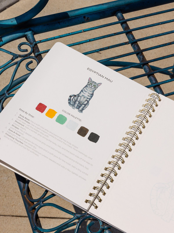 Feline Friends Cats Learn-To-Paint Gouache Paint Book, 2 of 7