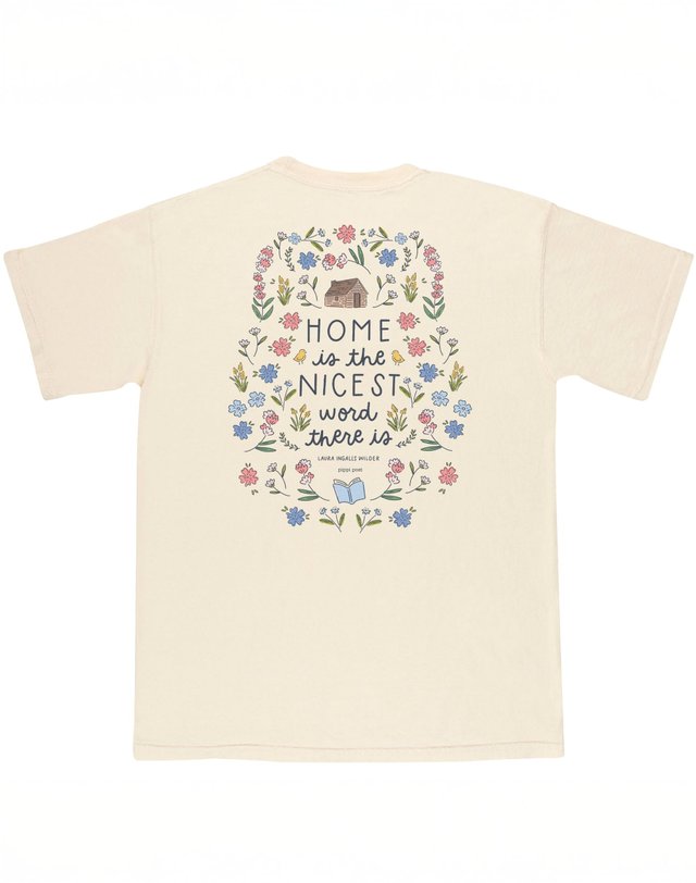 Home Is The Nicest Word Tee - Ivory, 4 of 4