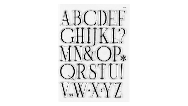 Uppercase Alphas Are Awesome #6 6×8 Stamp Set, 1 of 2