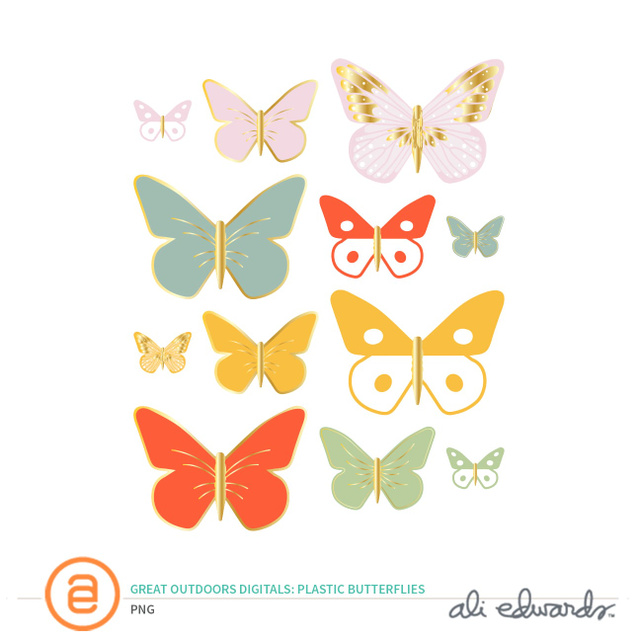 The Great Outdoors Digital Plastic Butterflies, 1 of 1