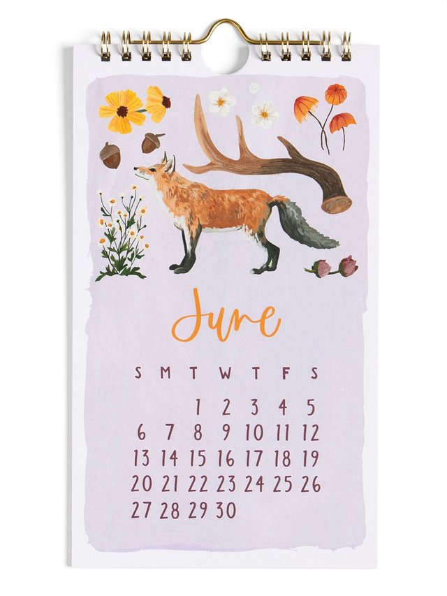 2027 Flora & Fauna Petite Hanging Wall Calendar, 3 of 6