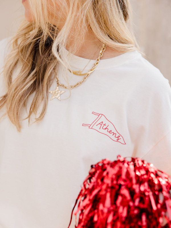 Athens Football Game Day Tee - Ivory, 3 of 7