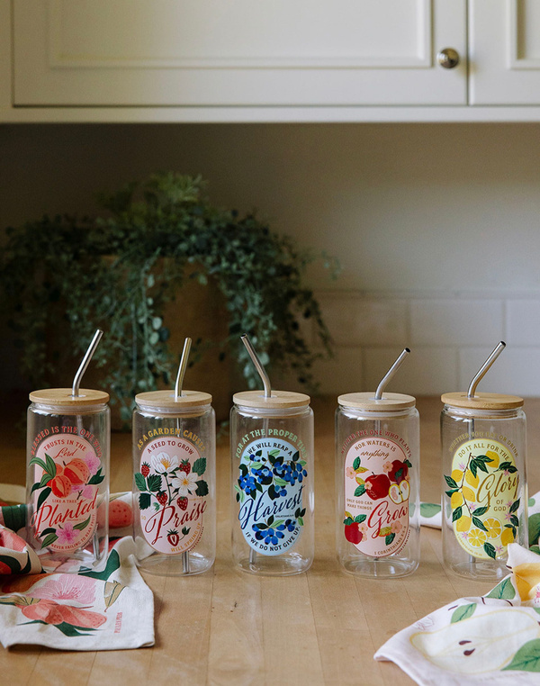 Strawberry Faith Glass Can, 6 of 6