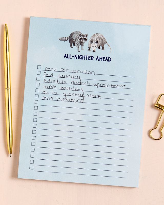 All Nighter Notepad, 1 of 2