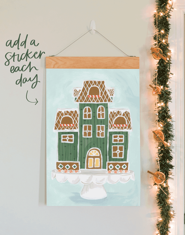 Christmas Countdown Calendar - Gingerbread House, 1 of 8