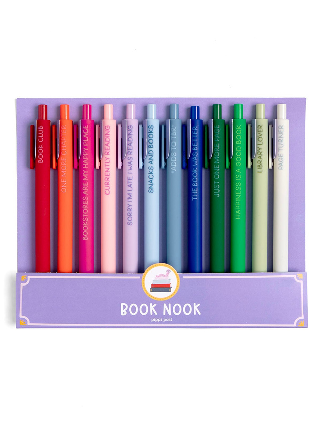 Book Nook Reading Quotes Pen Set of 12, 1 of 3