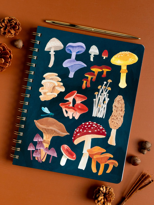 Forest Floor Mushrooms Spiral Notebook, 1 of 4