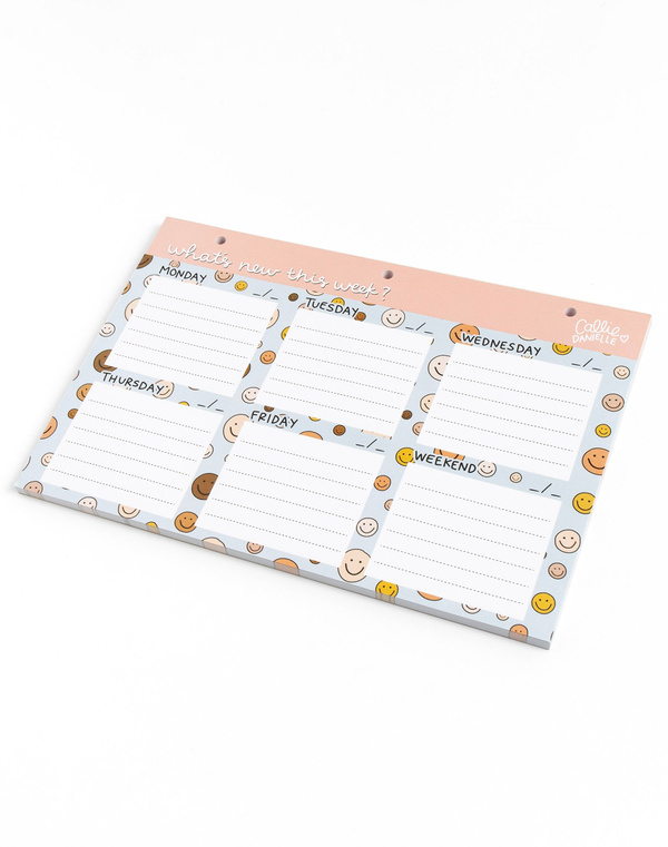 Inclusive Smileys Weekly Desk Pad, 2 of 4