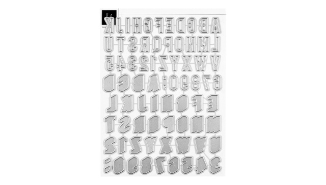 Metal Die Set : Bold Shadow Alphabet, 1 of 2