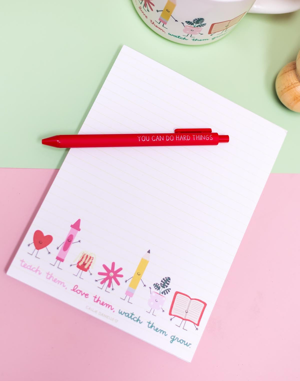 Teach Them Love Them Watch Them Grow Notepad, 1 of 8