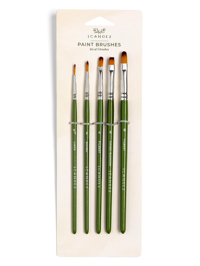 Artist Paint Brush Set – 5 Brushes, 2 of 2