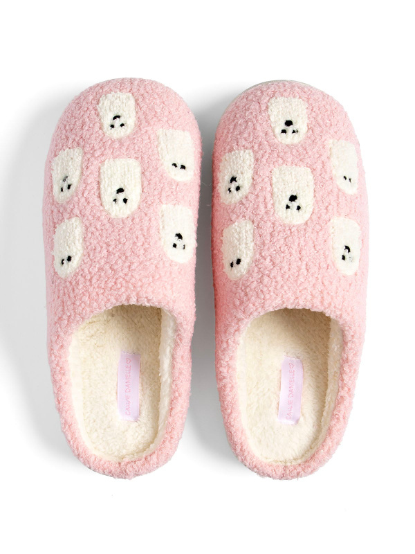 Ghosts Affirmations Halloween Women's Plush House Slippers, 2 of 5