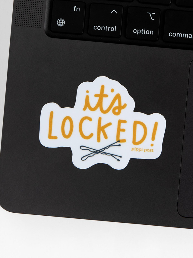 It's Locked Mystery Reader Bobby Pins Decal Sticker, 3 of 3