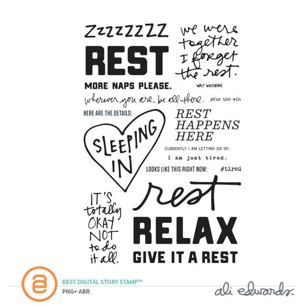 Rest Digital Story Stamp™, 1 of 1