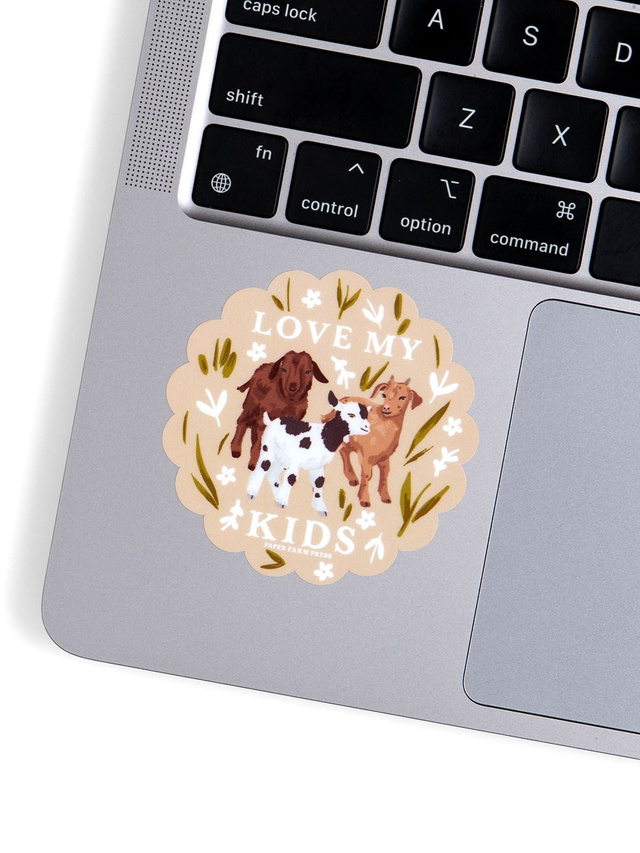 Love My Kids Goats Decal Sticker, 2 of 4