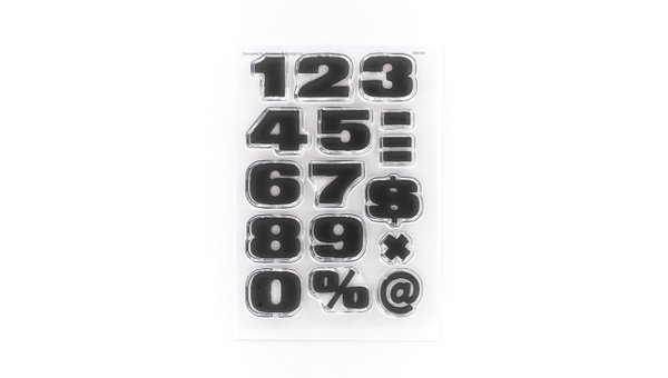 Numbers Are Awesome #15 4×6 Stamp Set, 1 of 2
