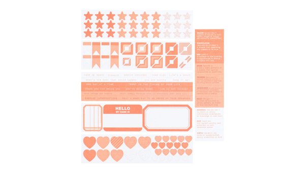 Color Collective Mini Sticker Booklet - Creamsicle, 1 of 2