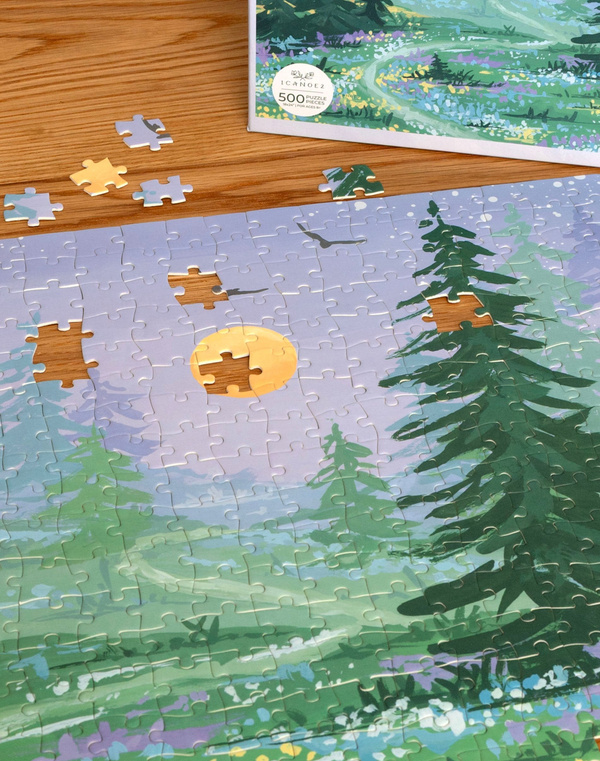 Twilight Garden - 500 Piece Jigsaw Puzzle - 1canoe2