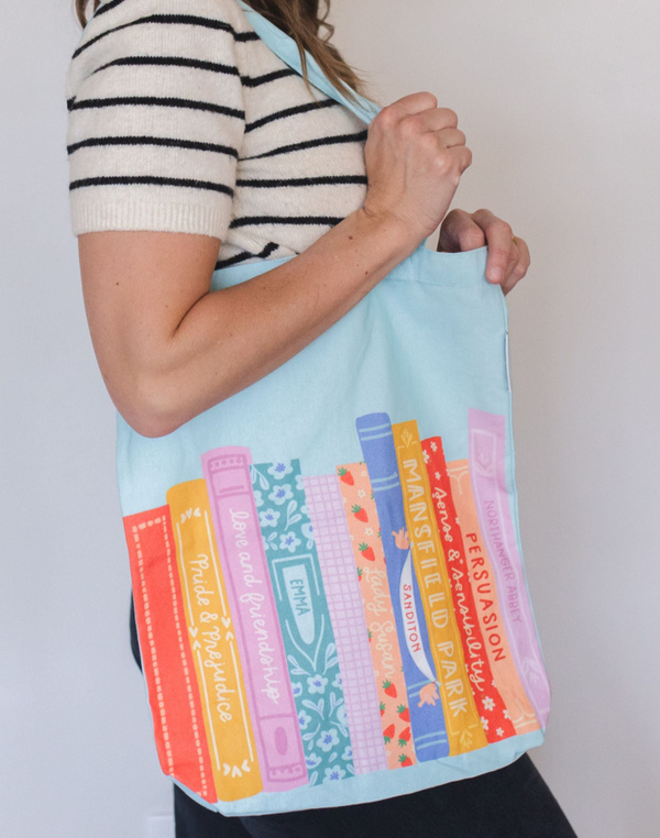Jane Austen Books Tote Bag, 1 of 4