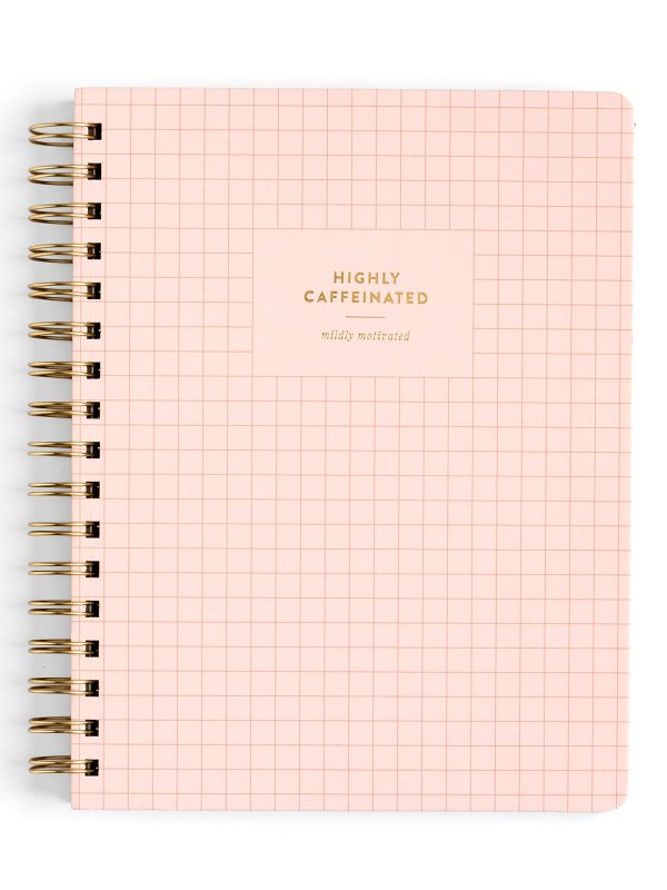 Highly Caffeinated 7×9 Spiral Notebook, 1 of 3