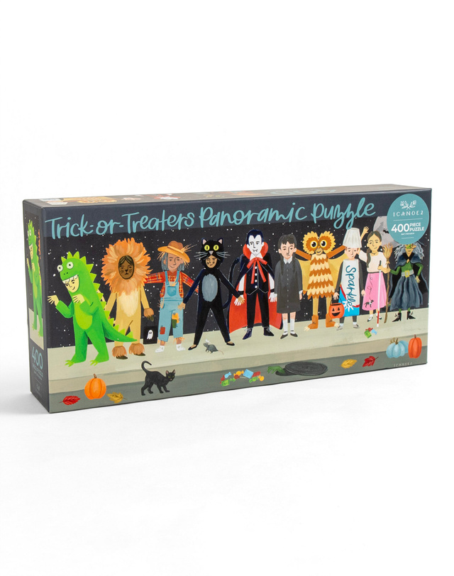 Trick-Or-Treaters - 400 Piece Panoramic Jigsaw Puzzle, 1 of 7