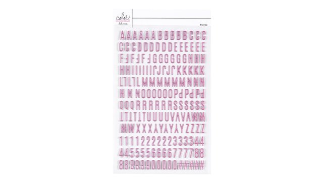 Color Collective 4×6 Mini Puffy Alphabet Stickers - Pinkity , 1 of 1