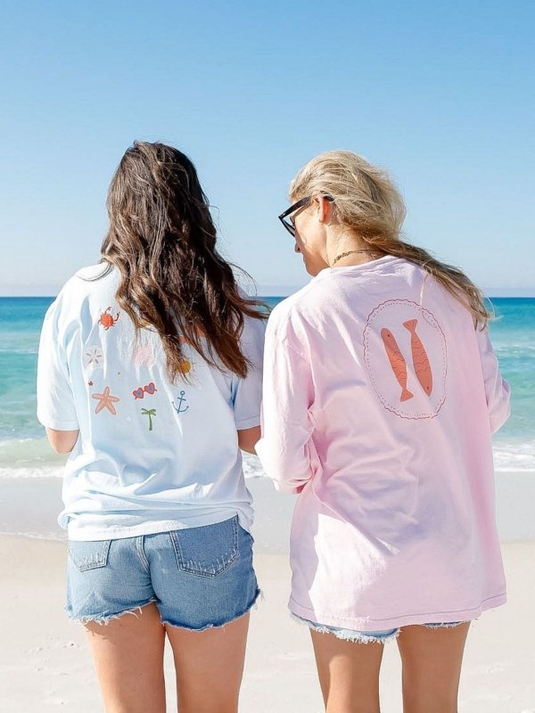 Coastal Fishy Long-Sleeve Tee - Blossom, 4 of 6