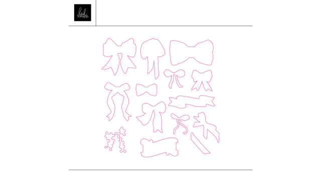 February 2025 Stamp Society - Bows Cut File, 1 of 1