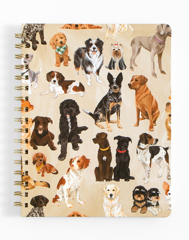 Furry Friends Dogs Spiral Notebook, 4 of 4