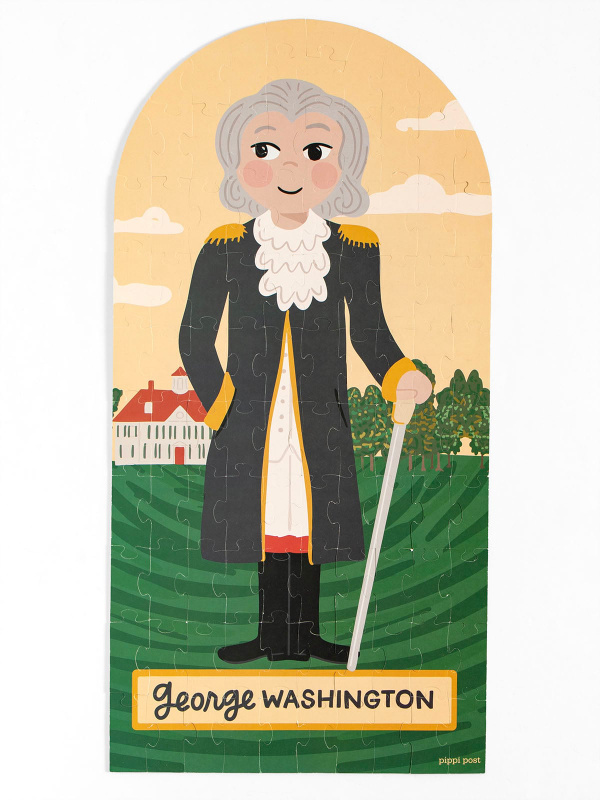 George Washington & Lady Liberty - 100 Piece Double-Sided Jigsaw Puzzle, 10 of 11