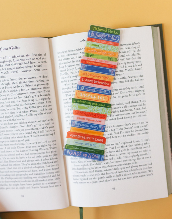 National Parks Book Stack Transparent Bookmark, 3 of 6