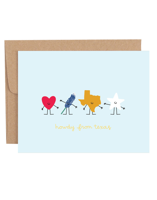 Howdy From Texas Greeting Card, 1 of 1