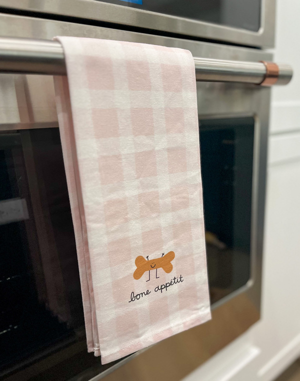 Bone Appetit Dog Treat Tea Towel, 1 of 2