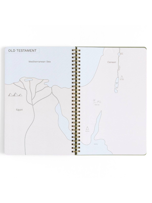 Notebook - Olive with Maps, 6 of 9